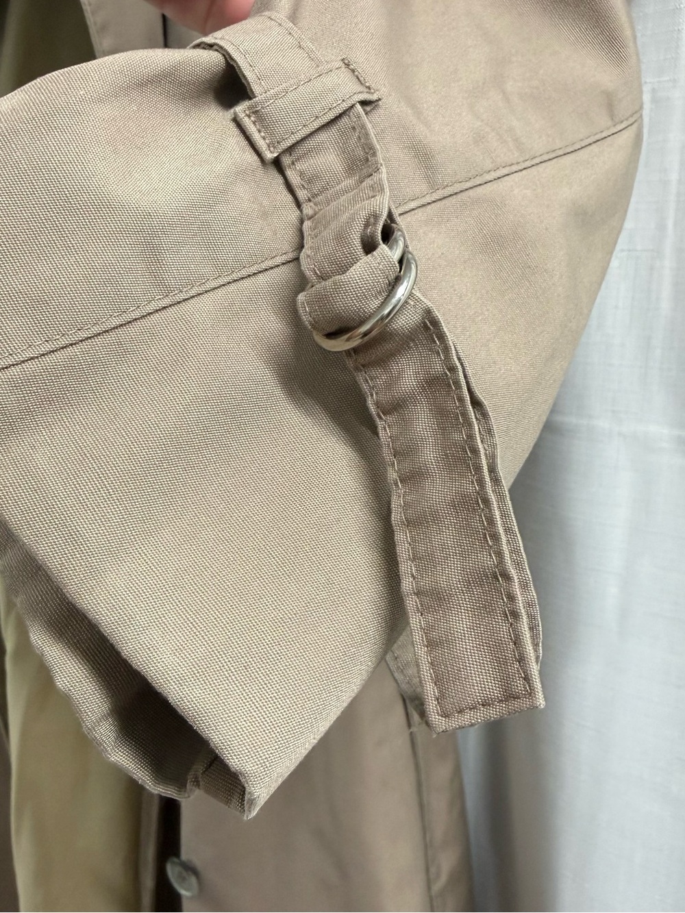 Vintage London Fog Belted Trench Coat Taupe Tan Double Breasted Women’s Size 10 - Picture 8 of 8